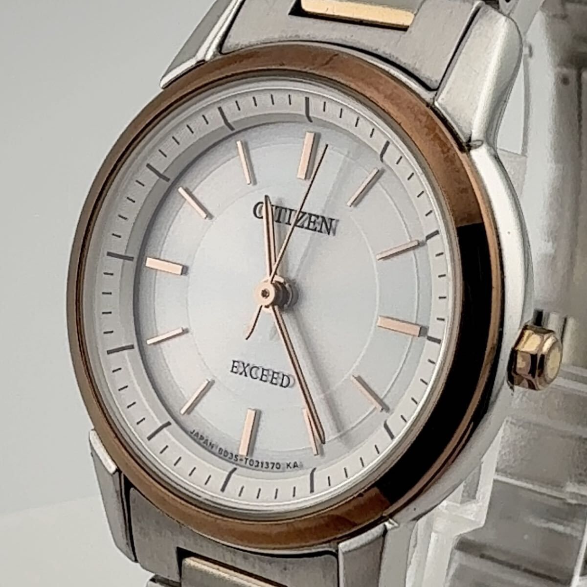 CITIZEN シチズン EXCEED エコドライブ 電波ソーラー 稼働品 H410 
