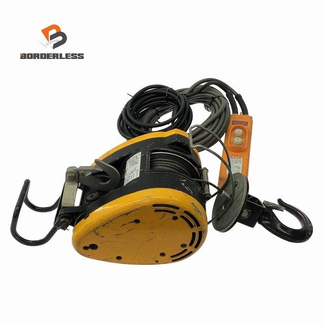 品 RYOBI リョービ 100 V 小型ウインチ WI 125 最大吊揚荷重130 kg リモコン付き 電動ホイスト 電動ウインチ 電動ウィンチ122780