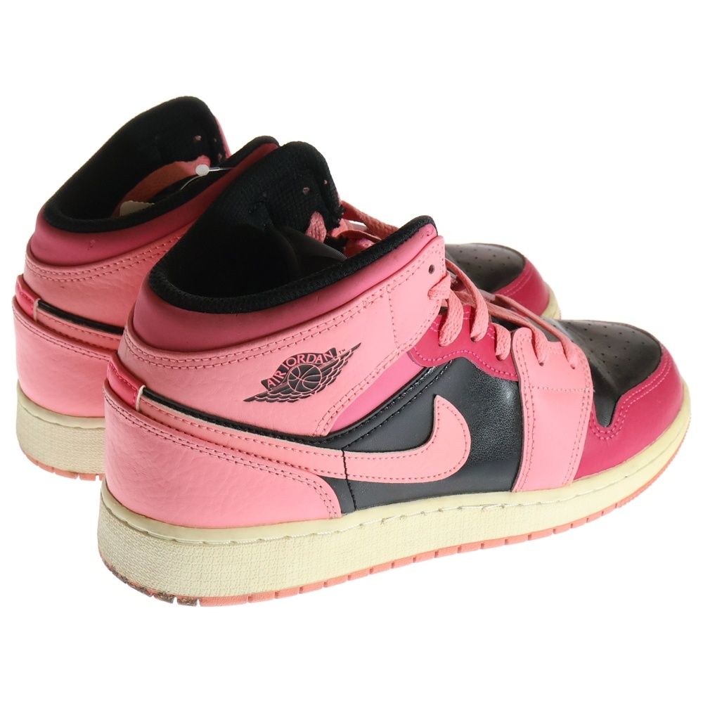 NIKE (ナイキ) ×A BATHING APE GS Air Jordan 1 Mid Coral Chalk ×ア