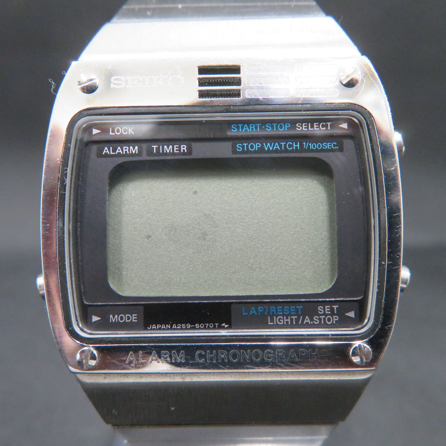 8507セイコー(SEIKO)腕時計A259-5080クロノグラフ(CHRONOGRAPH)送料 