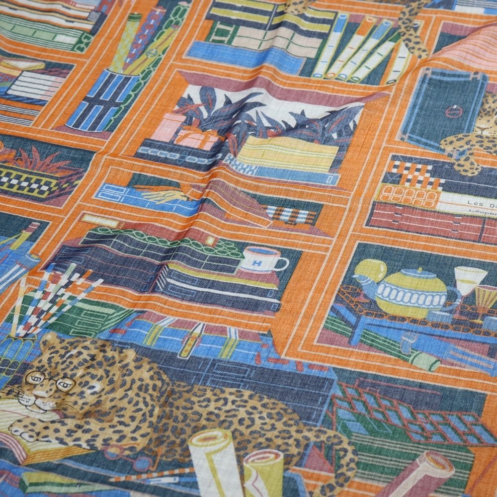 HERMES (エルメス) 21AW Les Douze Leopards カレ140 12頭のレオパード