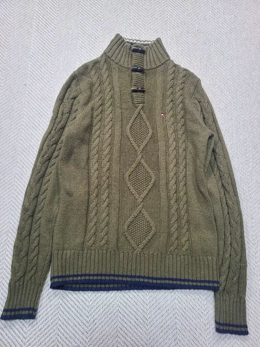 95)トミーヒルフィガー アーガイル ライト ニット