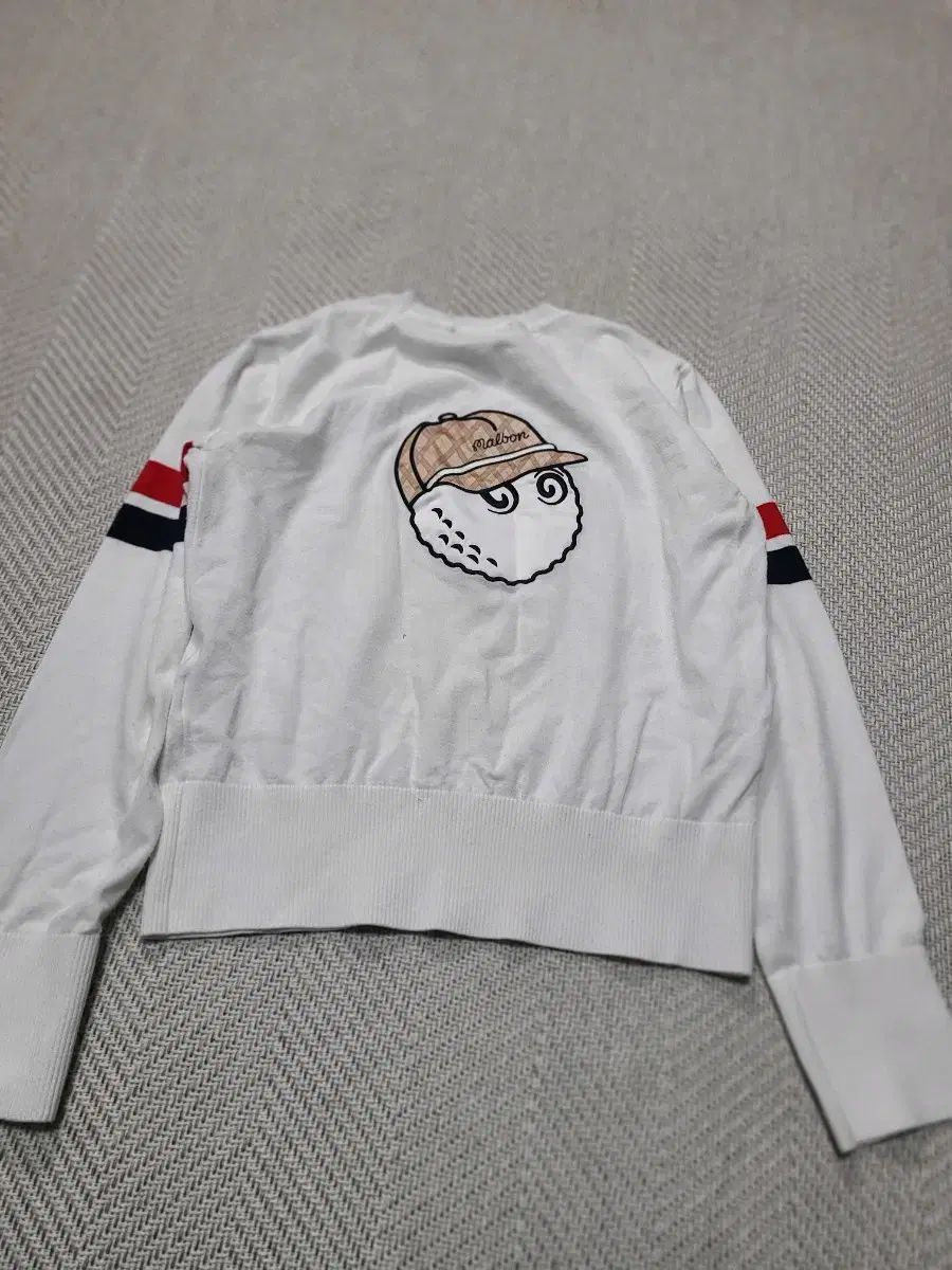 M) マルボンゴルフ 白 ラウンド 長袖 Tシャツ Malbon Golf(マルボンゴルフ) Tシャツ・カットソー(メンズ) - ブランド