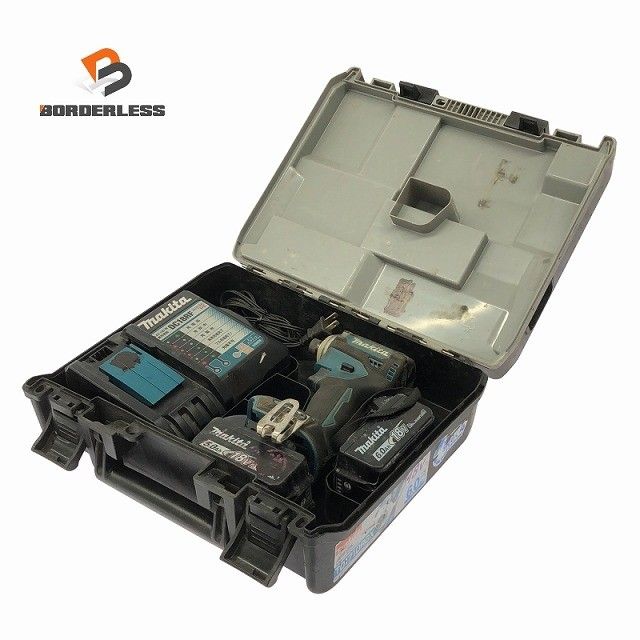 品 makita マキタ 18 V 充電式インパクトドライバー TD 171 D 青 ブルー バッテリ 6 0 Ah 5 充電器 ケース付122930