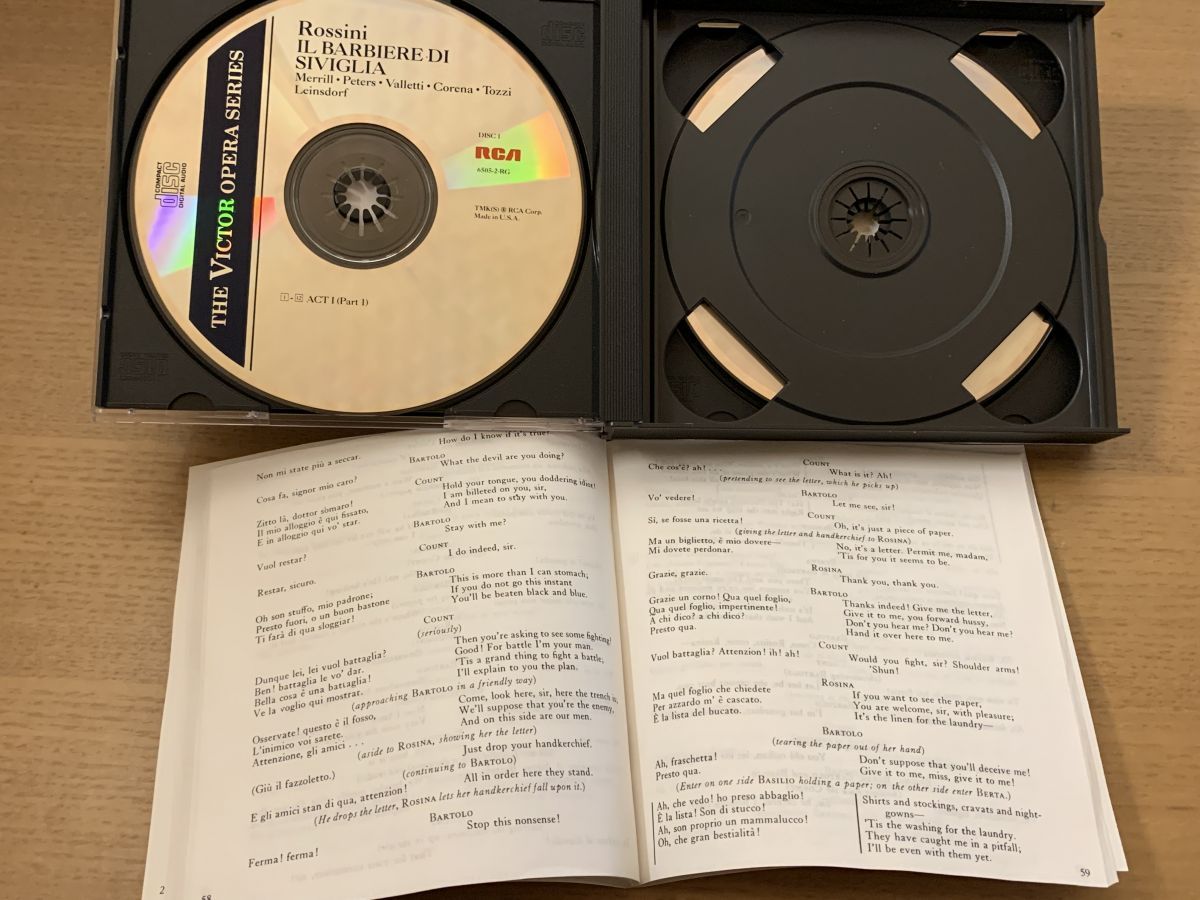  Barber of Seville Rossini ロッシーニ RCA 組 CD クラシック CD