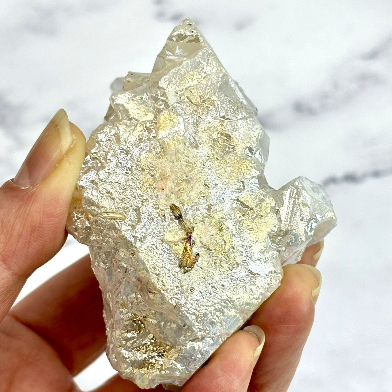 ホワイトクリスタルクラスター116g 水晶原石 ナチュラルインテリア 