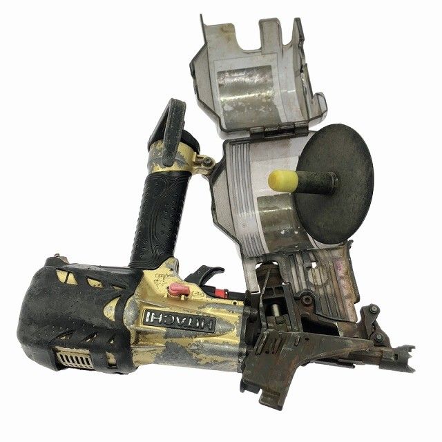  品 HITACHI 日立工機 90 mm 高圧 ロール釘打機 NV HMC ロール釘打ち機 エア釘打機 エア釘打ち機 コイルネイラ123010 釘打機 エアーツール