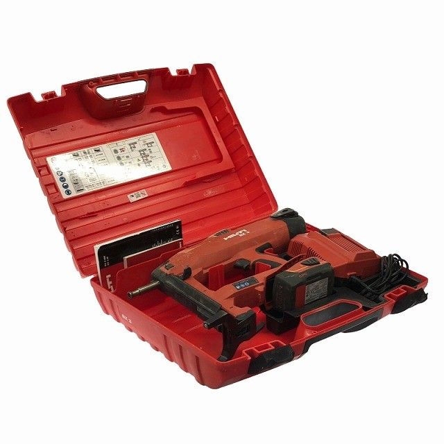品 HILTI ヒルティ 21.6 V 充電式留付けツール BX 3-ME バッテリ 3.0 Ah 5.2 充電器 ケース 説明書付 鋲打機123022