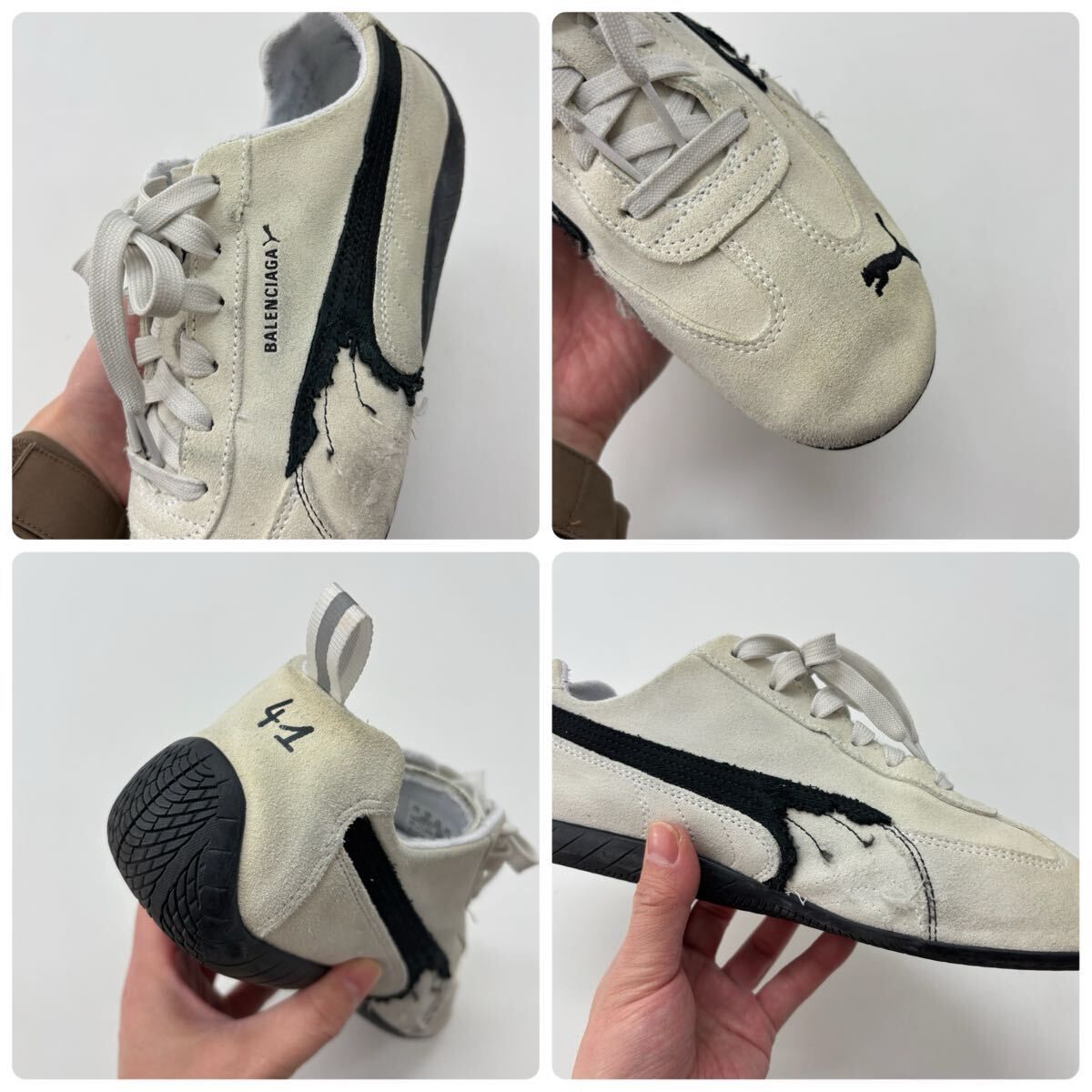 25aw 2025 BALENCIAGA バレンシアガ x PUMA プーマ デストロイ加工 