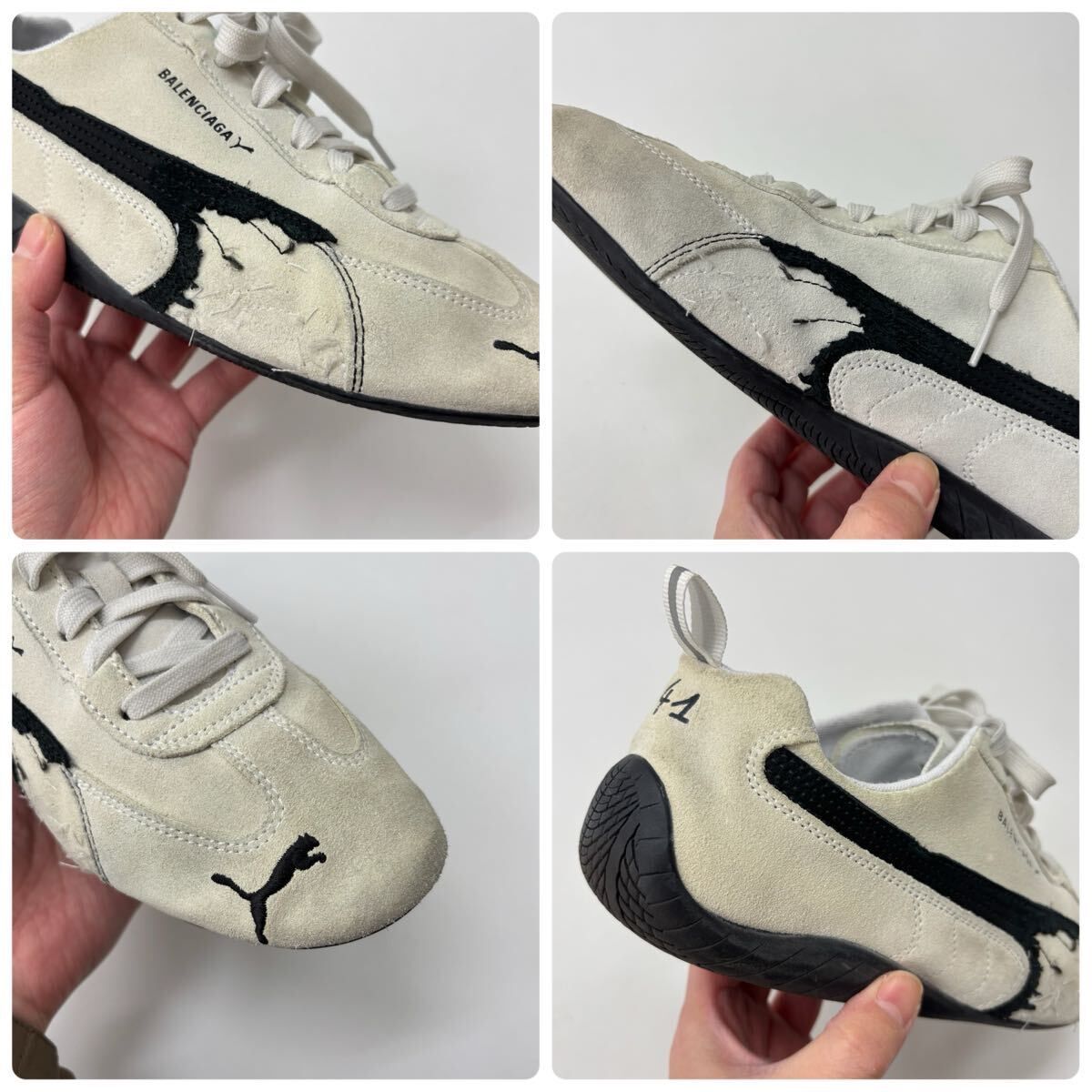 25aw 2025 BALENCIAGA バレンシアガ x PUMA プーマ デストロイ加工 