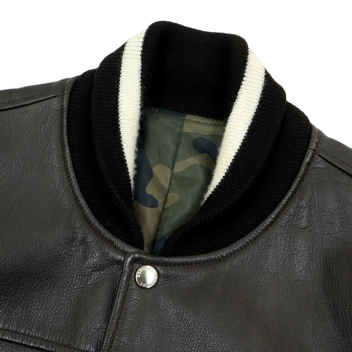 S3720】【美品】【裏地カモフラージュ柄】SOPHNET. ソフネット レザー 