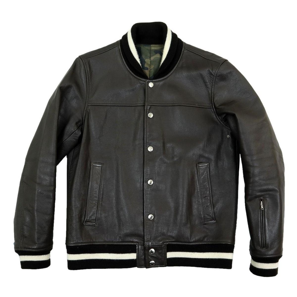 S3720】【美品】【裏地カモフラージュ柄】SOPHNET. ソフネット レザー