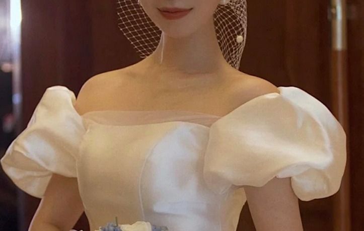 ロング ドレス ウェディング サテン リボン フィッシュテール