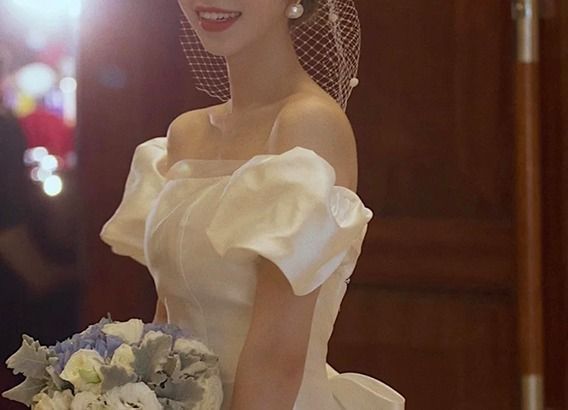 ロング ドレス ウェディング サテン リボン フィッシュテール