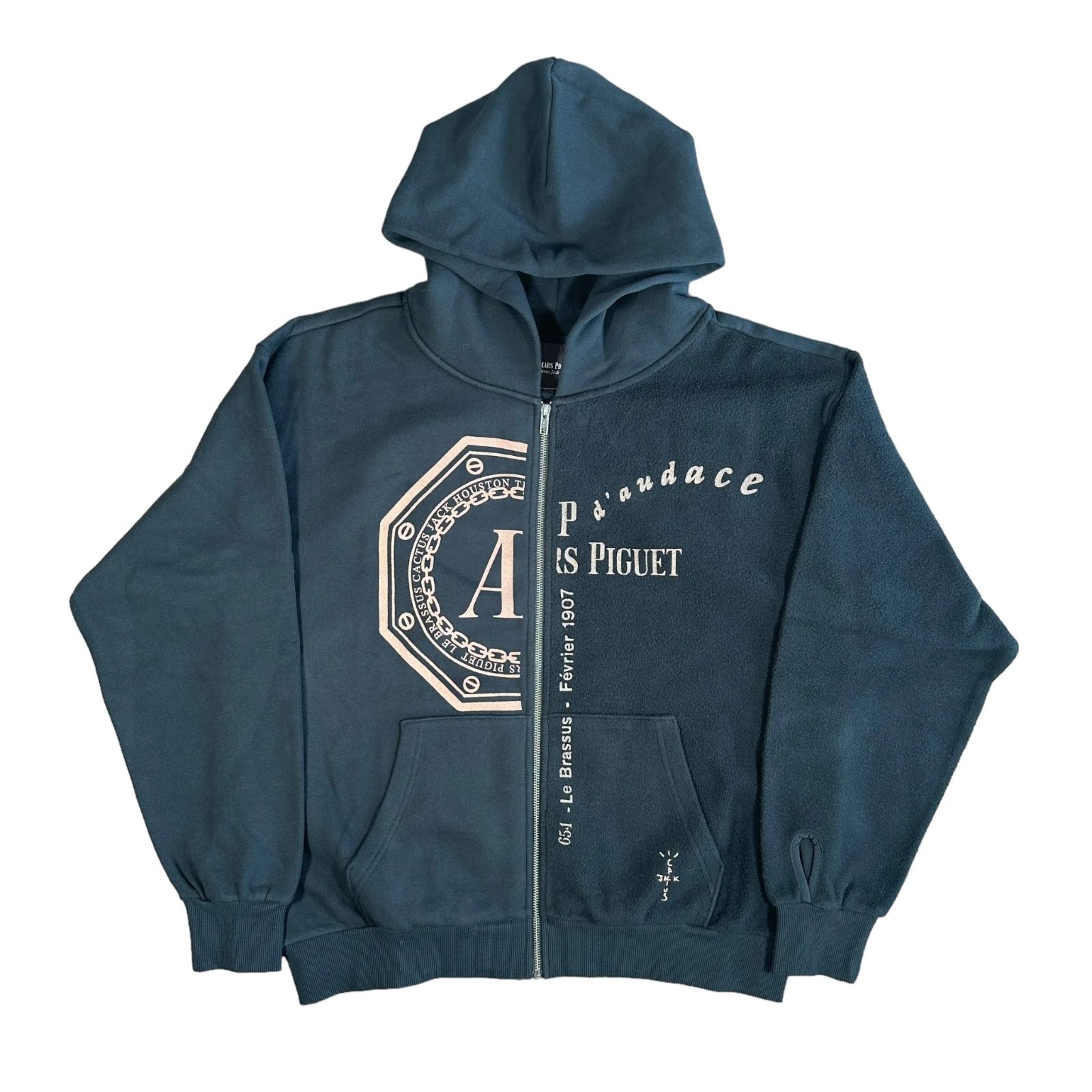 Cactus Jack CJ x AP SPLIT LOGO ZIP UP HOODIE L Audemars Piguet 
