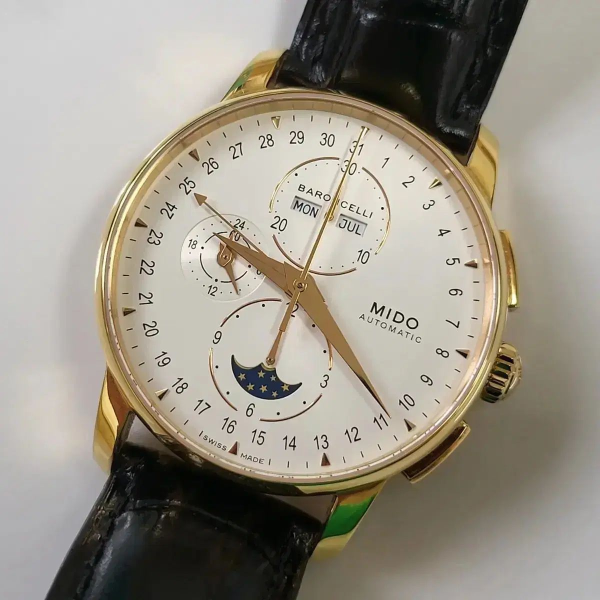  ミドー バロンチェッリ ムーンフェイズ M86073M142 大人向け 自動巻き時計 腕時計(アナログ)