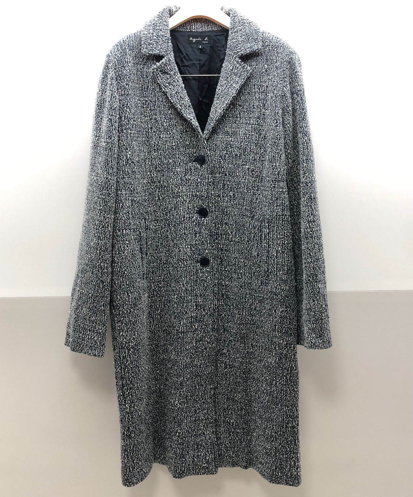 美品】agnes b チェスターコート レディース サイズ2 アニエスベー