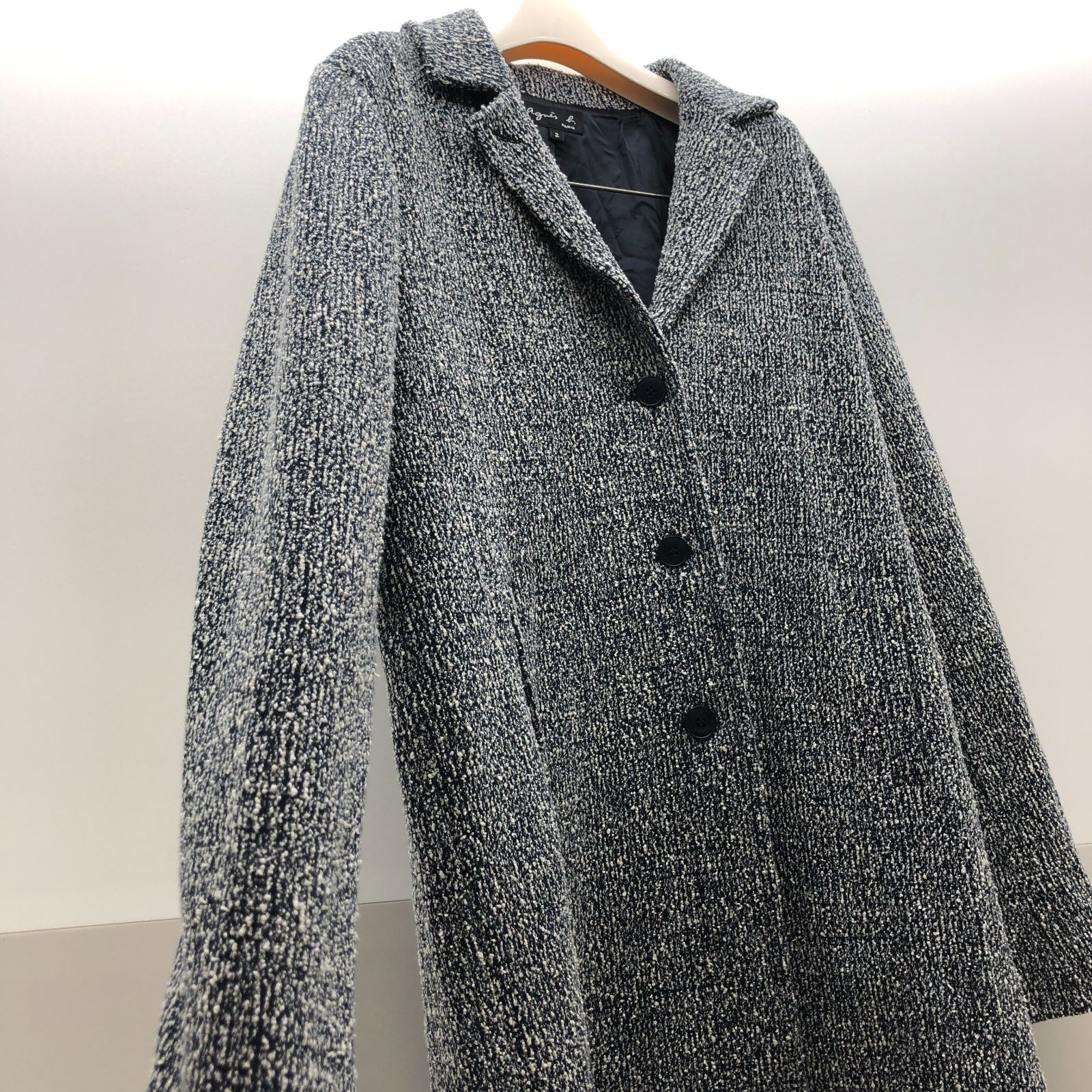 美品】agnes b チェスターコート レディース サイズ2 アニエスベー