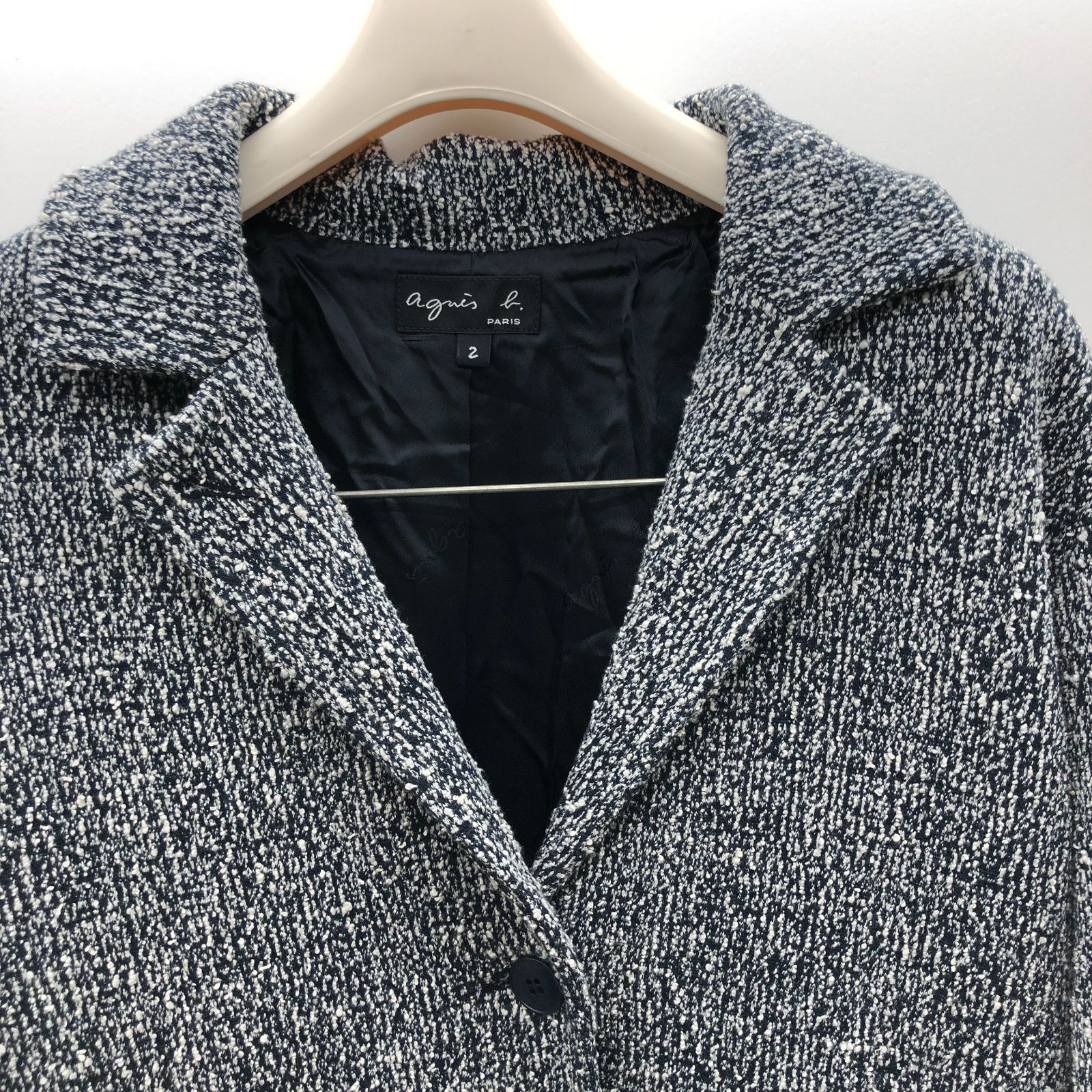 美品】agnes b チェスターコート レディース サイズ2 アニエスベー