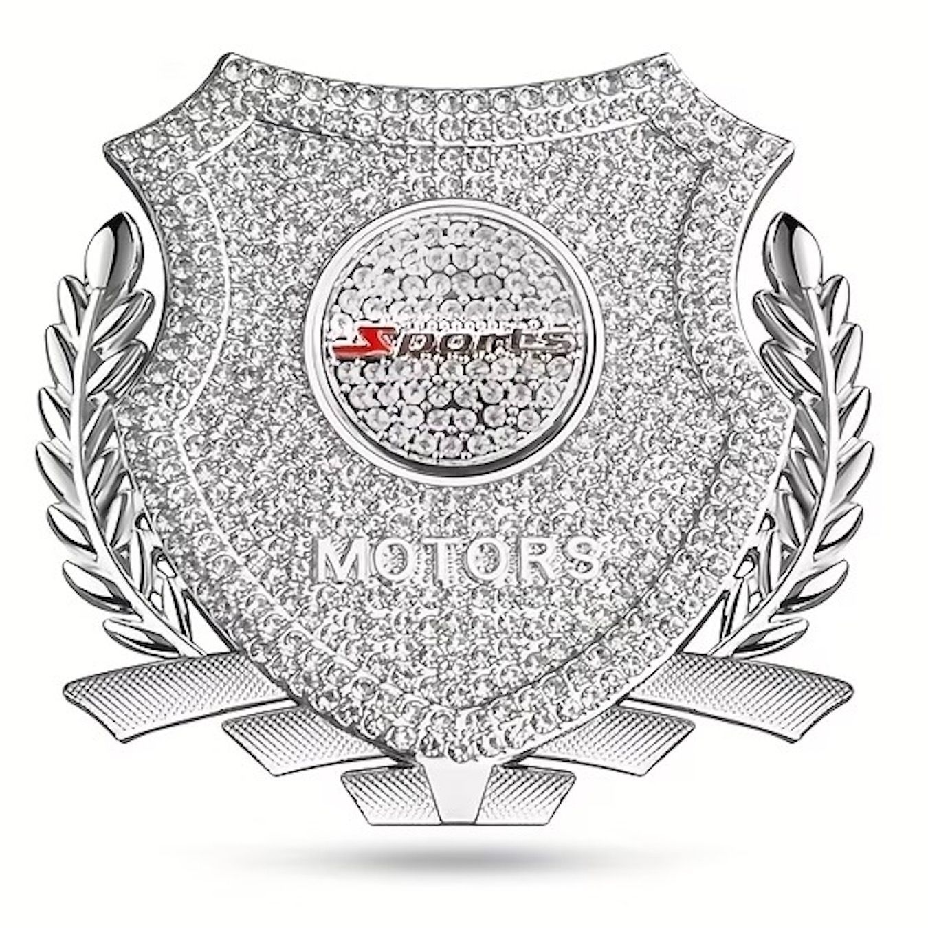 メタルステッカー 車 スポーツ エンブレム 金属 シルバー ライン