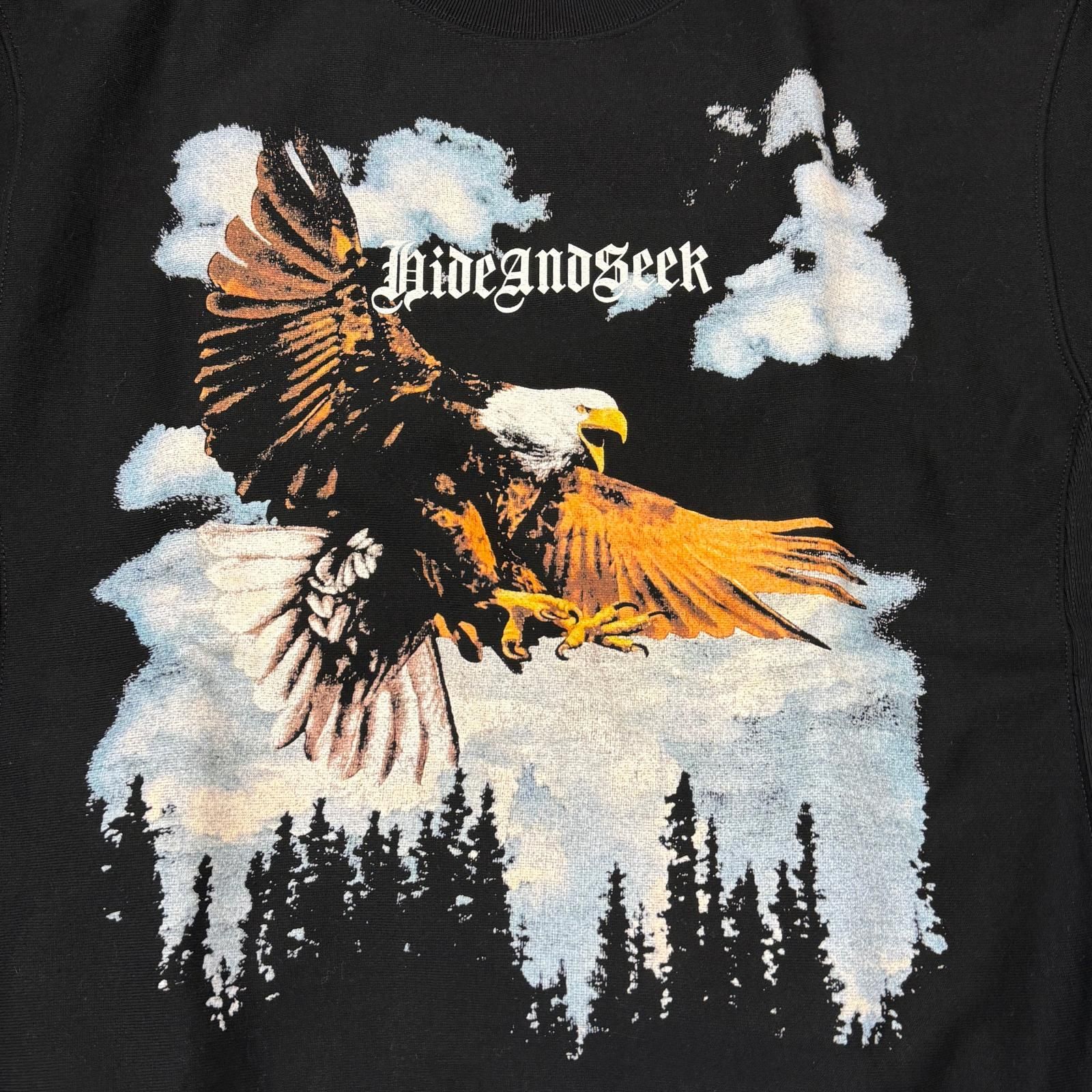 参考上代18700円 未使用 HideandSeek 24AW Eagle Sweat Shirt イーグル 