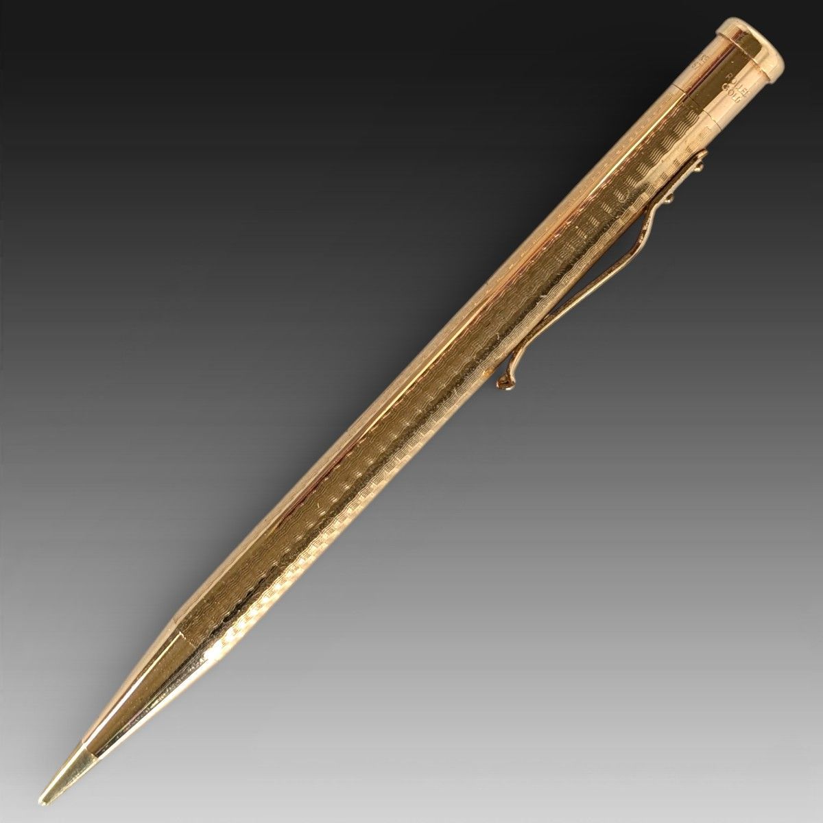 アンティーク ヤード オ レッド メカニカルペンシル 英国製 ロールドゴールド 猫足クリップ プロペリング 推進 式 1900年代前半