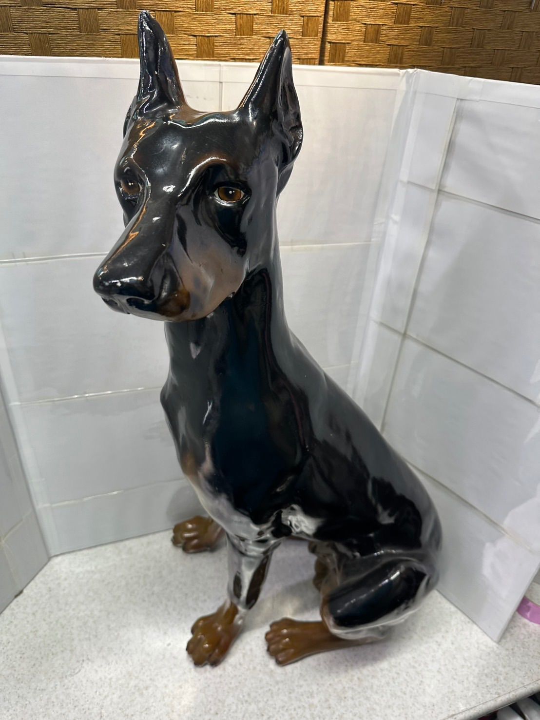 犬置物リアル dhiuebc 犬 置物 リアル ウサギ F キャット 樹脂工芸品