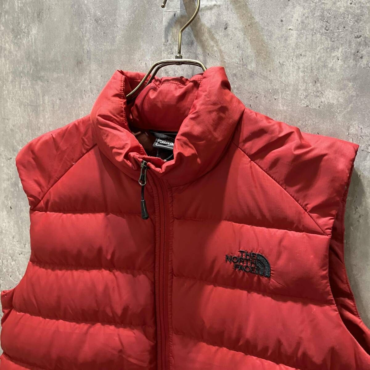 THE NORTH FACE ダウンベスト size L/XL レッド ノースフェイス - メルカリ
