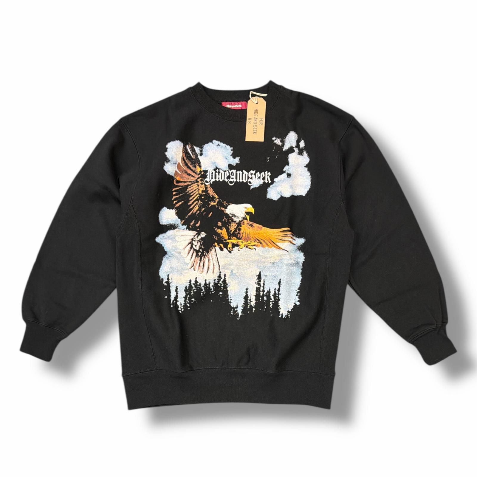 参考上代18700円 未使用 HideandSeek 24AW Eagle Sweat Shirt イーグル 