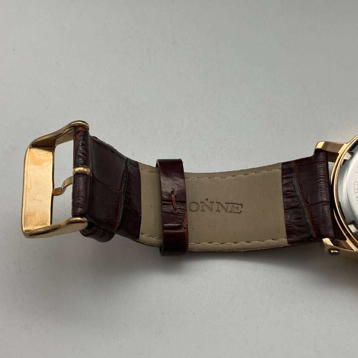  ジャンク品 SONNE ゾンネ 自動巻き腕時計 SO H002PG 不動品 HAORIコラボレーションモデル グレー系 自動巻き時計 腕時計(アナログ)