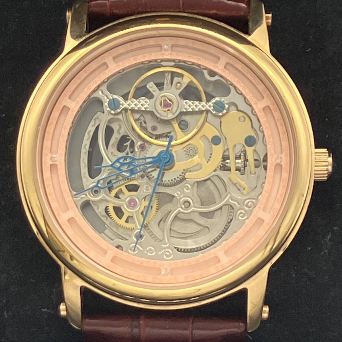 ジャンク品 SONNE ゾンネ 自動巻き腕時計 SO H002PG 不動品 HAORIコラボレーションモデル