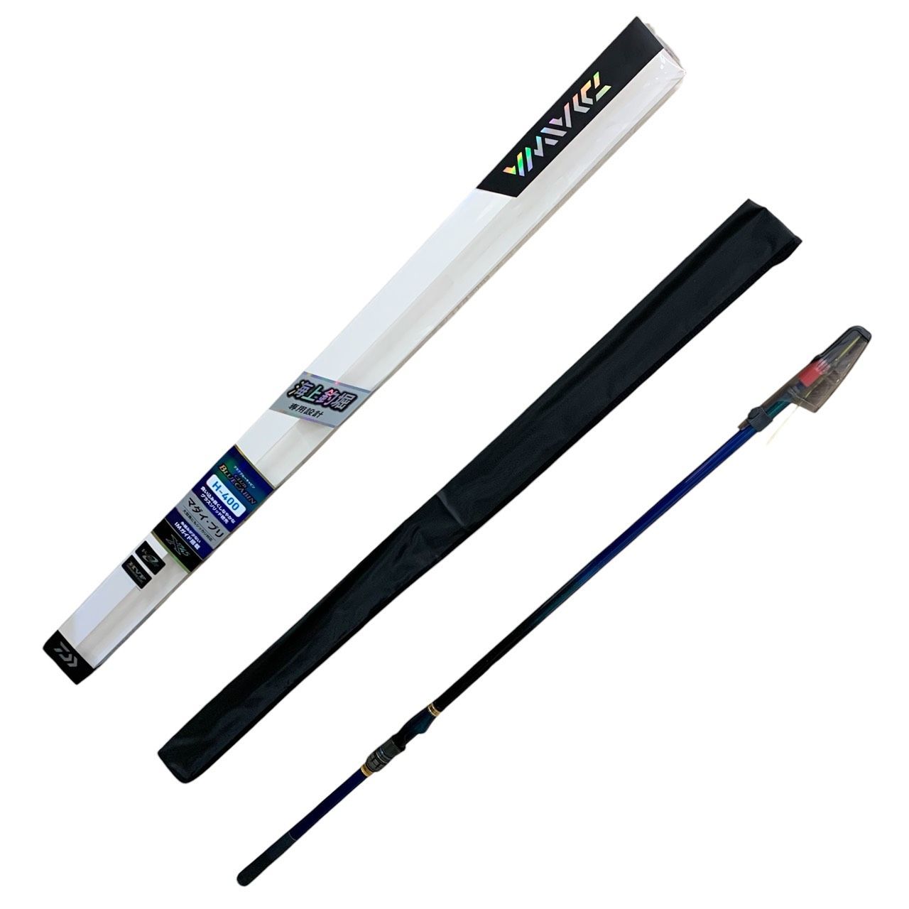 彦 DAIWA クラブブルーキャビン 海釣 H 400 Y マダイ 真鯛 ブリ 鰤 カーボン チタン 釣り竿 釣竿 竿 釣具 釣り フィッシング 箱あり 3660 SY B 8