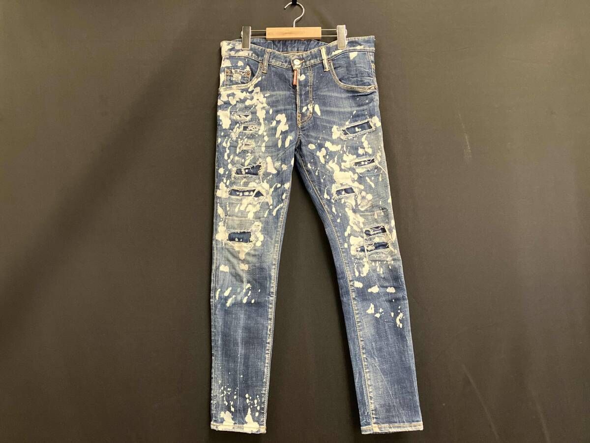 DSQUARED2 ディースクエアード SKATER JEANS ジーンズ デニム ペイント 