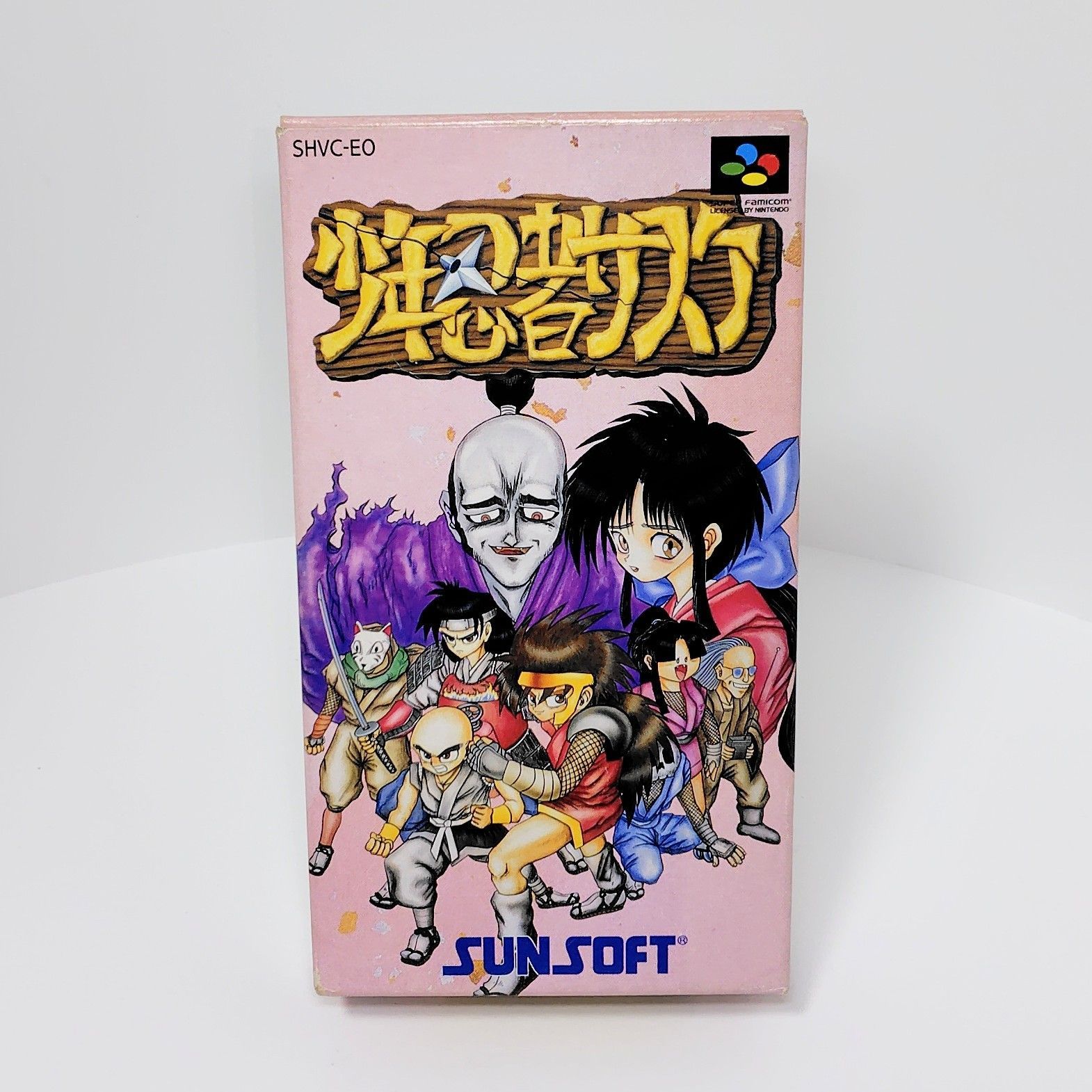 サンソフト SFC 少年忍者サスケ スーパーファミコン 箱 説明書 付き 