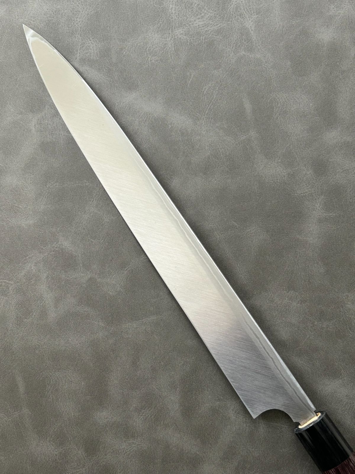 訳あり 仙助 柳刃包丁 包丁 300 mm 安来鋼白紙2号 ダマスカス 紫檀シノギ柄 23