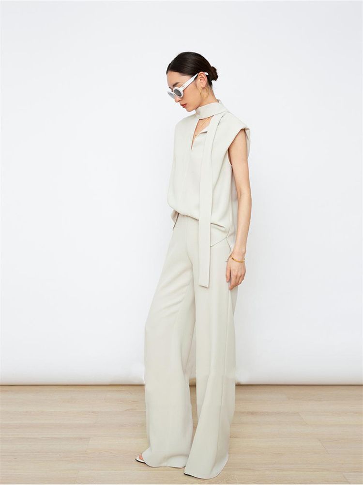 パンツ 結婚式 ブラウス リュクス セットアップ モード