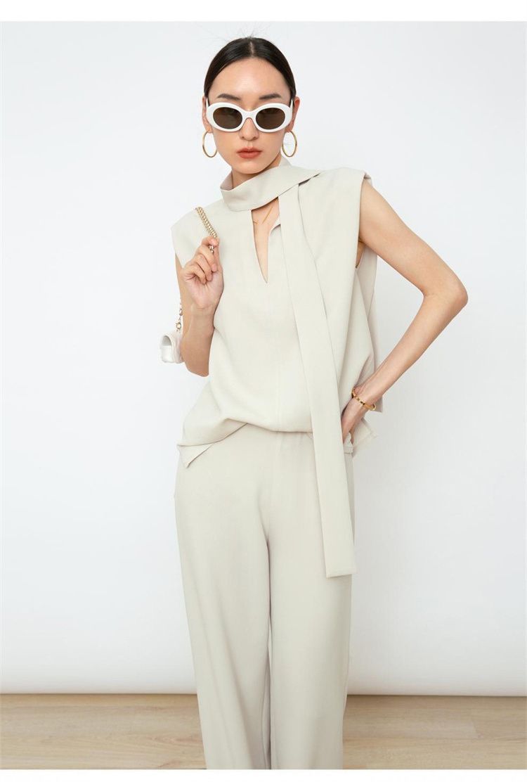 パンツ 結婚式 ブラウス リュクス セットアップ モード