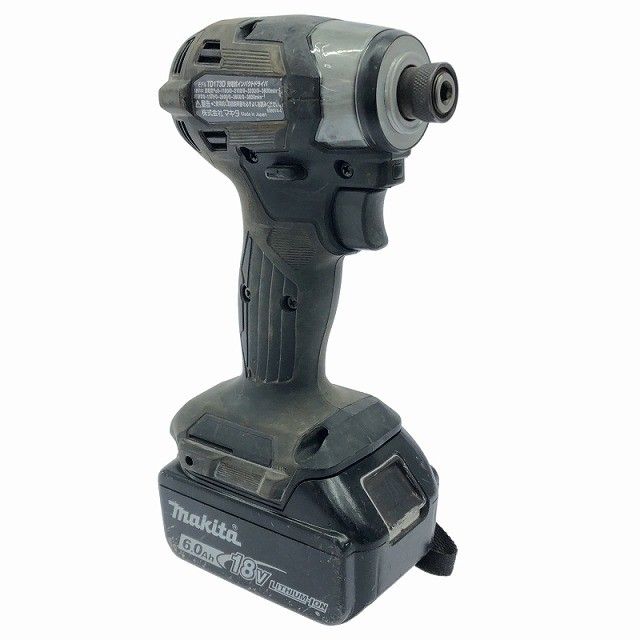  品 makita マキタ 18 V 充電式インパクトドライバ TD 173 D 黒|ブラック 本体 バッテリー 6.0 Ah おまけ付き♪123166 電動インパクトドライバー ドリル ドライバー レンチ