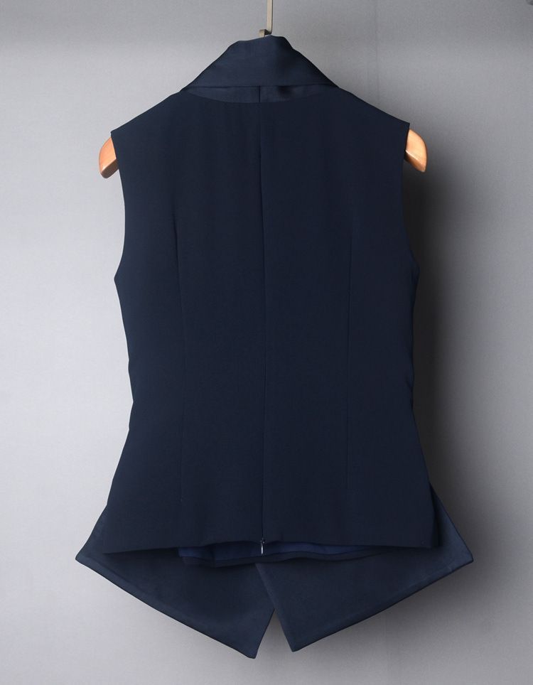 レディース上下セットベストジレワイドパンツエレガント