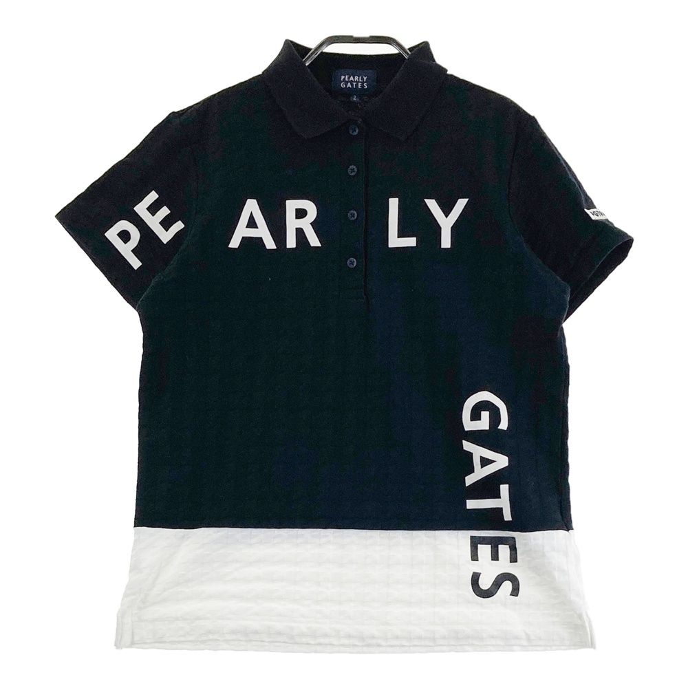 サイズ：2 PEARLY GATES パーリーゲイツ 半袖ポロシャツ ジャガード
