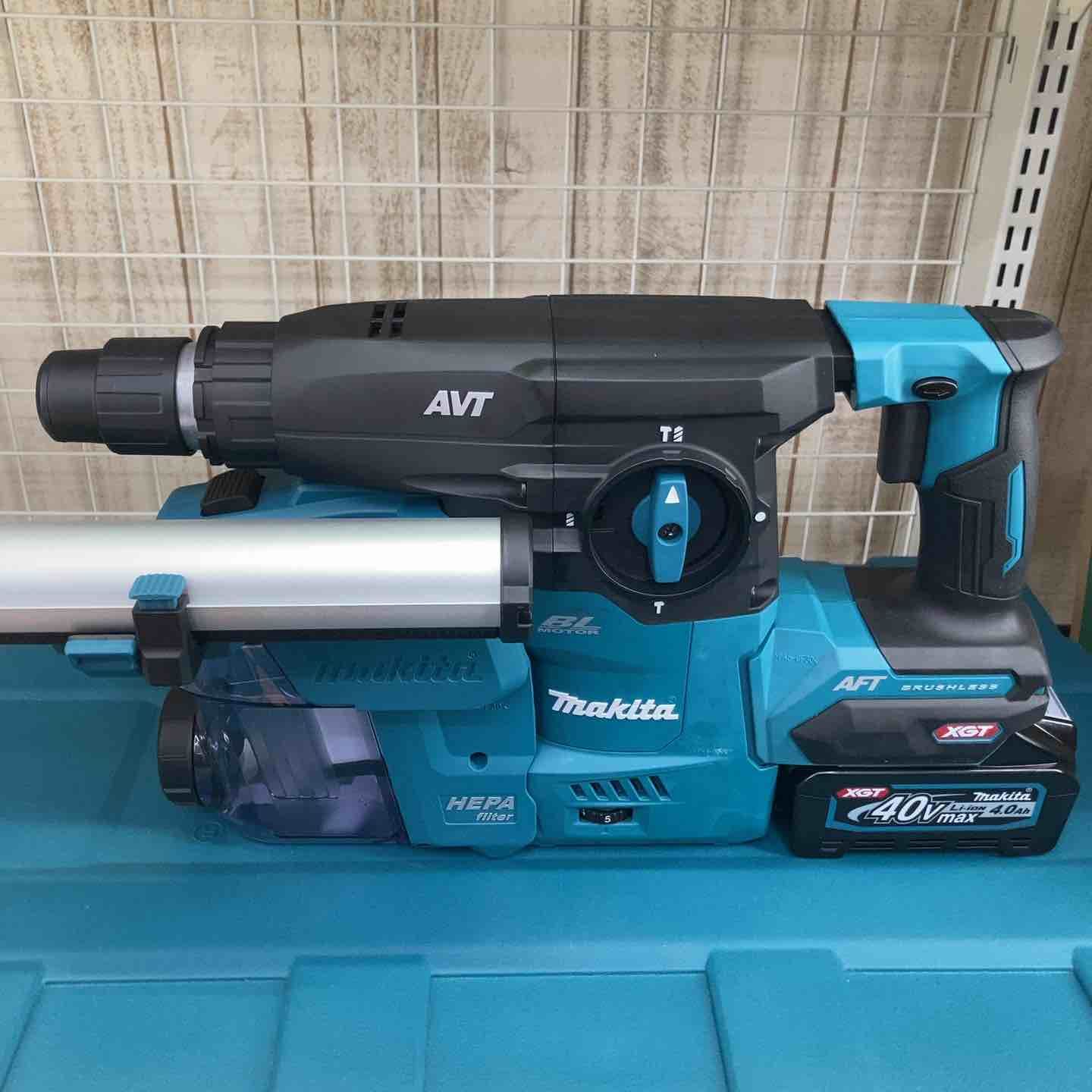  ♥品 マキタ makita コードレスハンマドリル 40 V フルセット 集じんシステム付き 柏店 電動ハンマードリル ドリル ドライバー レンチ