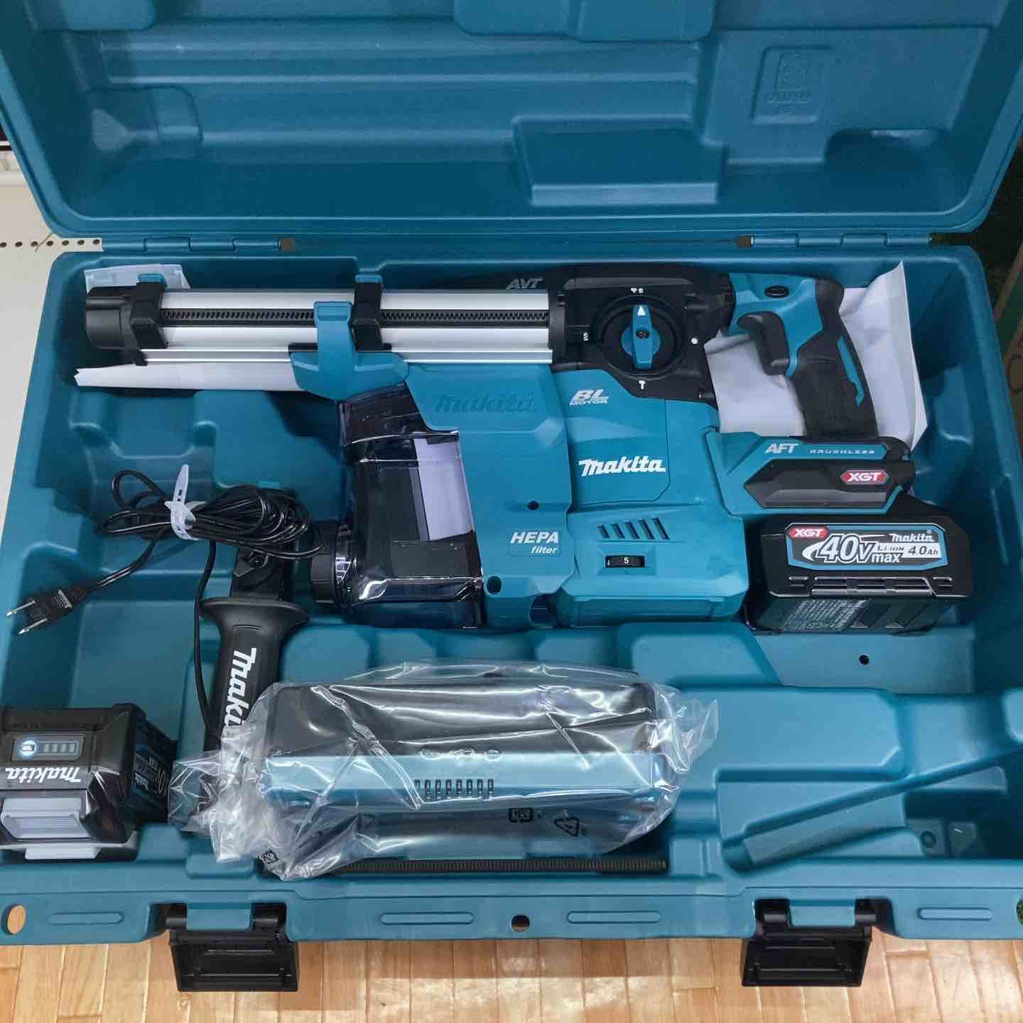 ♥品 マキタ makita コードレスハンマドリル 40 V フルセット 集じんシステム付き 柏店