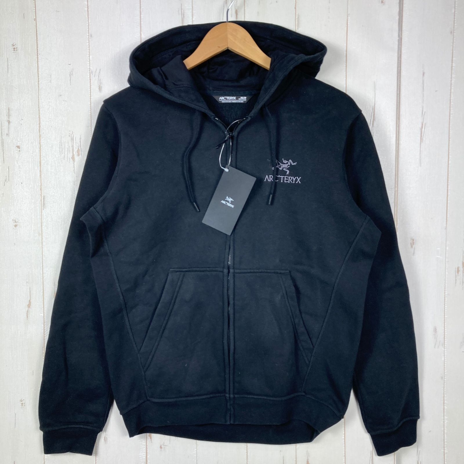 Men s XS ブラック系 Arcteryx アークテリクス エンブレム フリース フル ジップ フーディ Emblem Fleece Full-Zip Hoody コットン ウェア トップス インナー シャツ