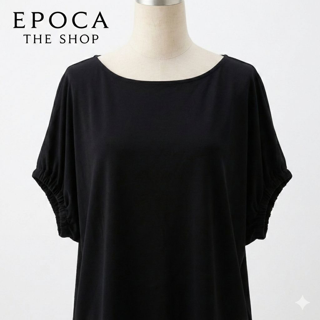 EPOCA THE SHOP エポカ フリル袖 フレンチスリーブ カットソー 綿100