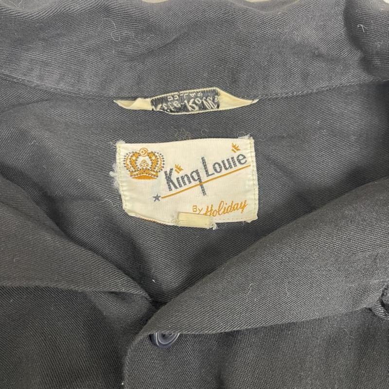 キングルイ 50s 60s ヴィンテージ ボーリングシャツ 襟 ボタン 刺繍
