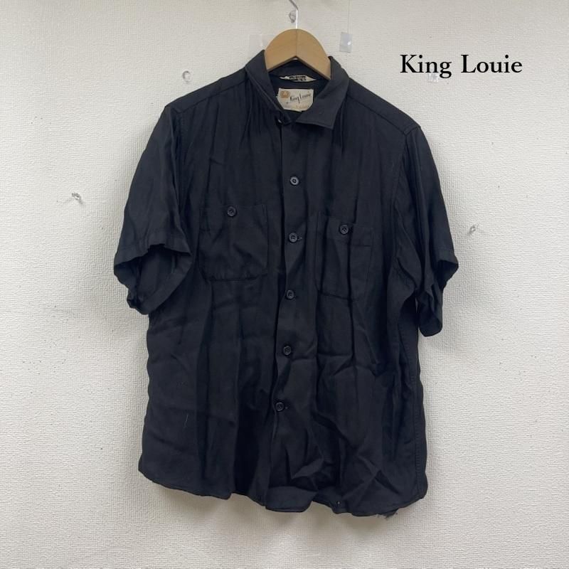 キングルイ 50s 60s ヴィンテージ ボーリングシャツ 襟 ボタン 刺繍