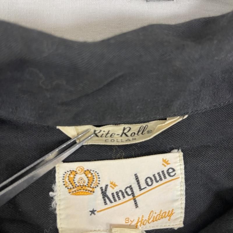 キングルイ 50s 60s ヴィンテージ ボーリングシャツ 襟 ボタン 刺繍