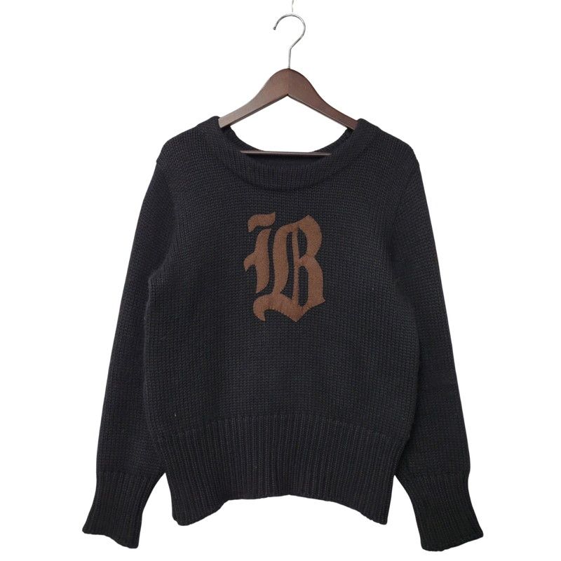 中古品】 BLACK SIGN ブラックサイン WOOL KNIT SHIRT ウールニット 
