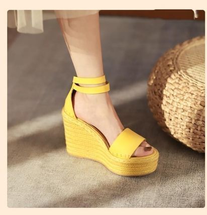 ファッション エスパドリーユ サンダル 韓国 シンプル エレガント