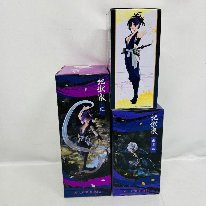 未開封】 地獄楽 Luminasta DXF 杠 画眉丸 ゆずりは 3体 フィギュア